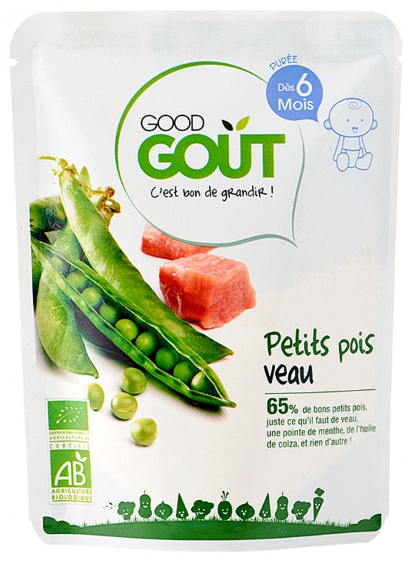 Good Goût Organic Peas Calf From 6 Months 190 g