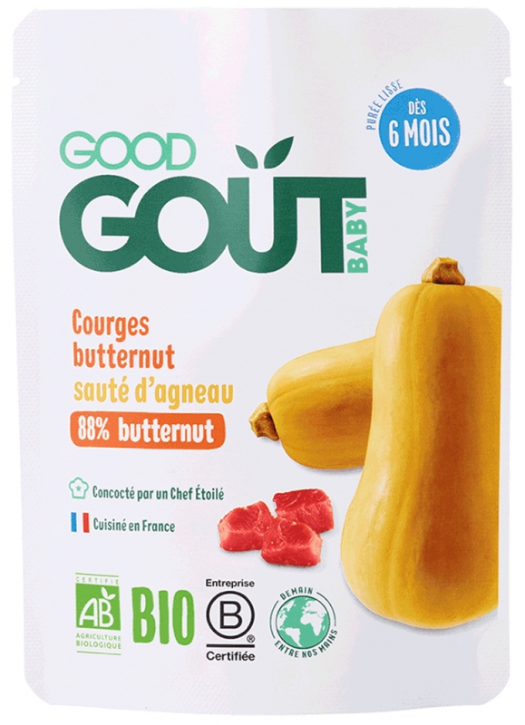 Good Goût Organic Butternut Squash Lamb Sauté From 6 Months 190 g
