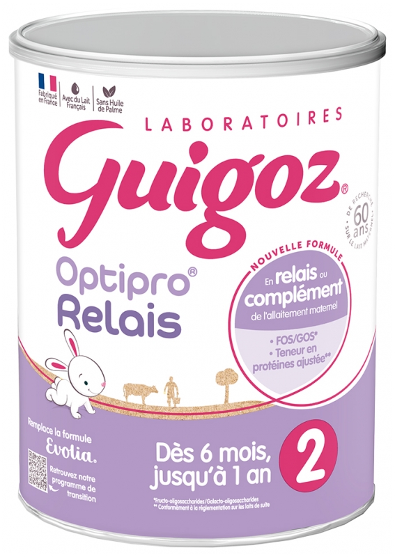 Guigoz Evolia Lait 2eme Age Des 6 Mois 800 G