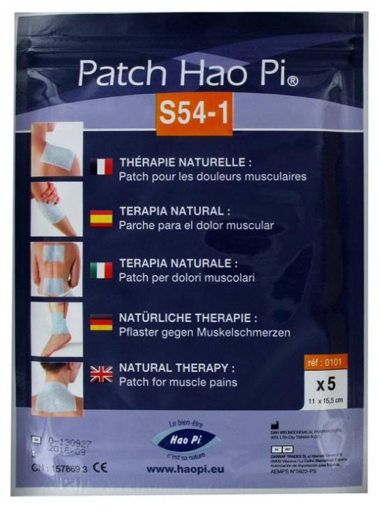 Hao Pi Parche S54 1 Dolores Musculares 5 Parches