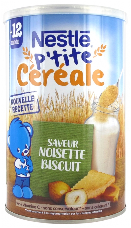 Nestle P Tite Cereale 12 Mois Et Saveur Noisette Biscuit 400 G