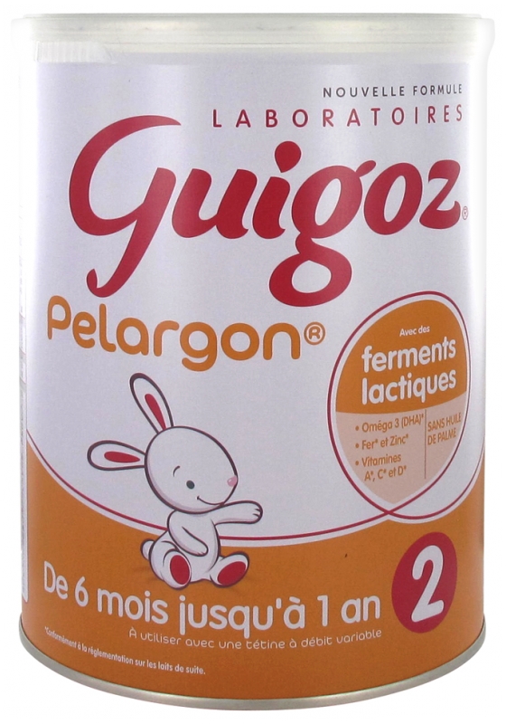 Guigoz Pelargon 2. Alter Milch Von 6 Monaten bis zu 1 Jahr 800 g