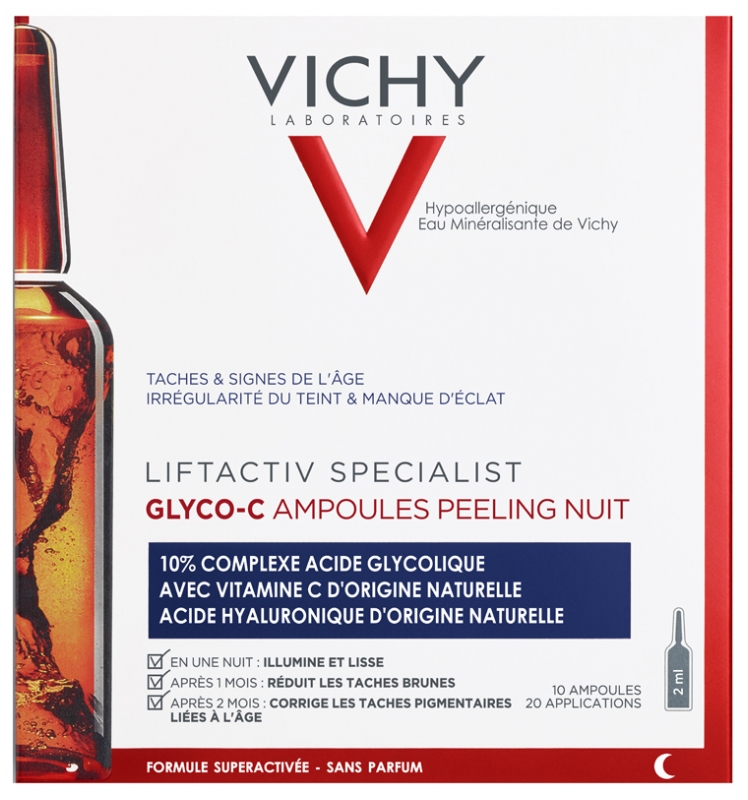 Vichy LiftActiv Specialist GlycoC Ampoules Night Peel 10 Ampoules