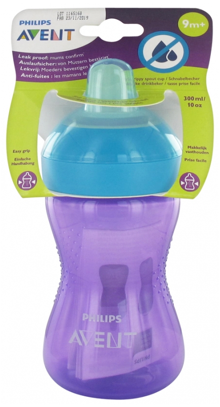 Avent Tasse A Bec Souple 300 Ml 9 Mois Et Couleur Violet