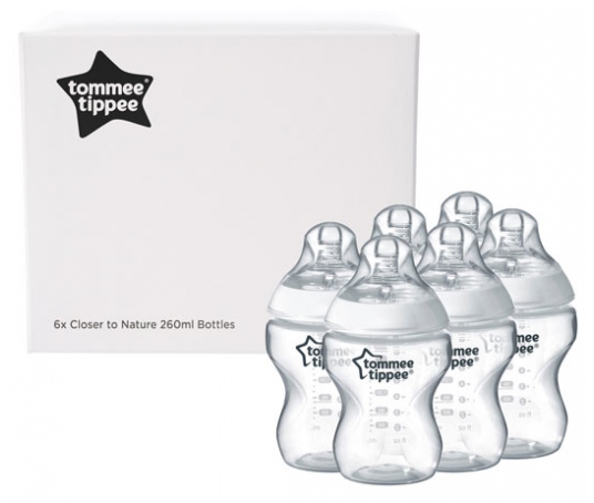 tommee tippee closer to nature bottles 6 x 260ml