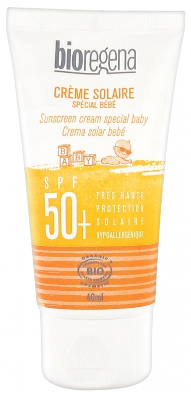 Bioregena Creme Solaire Special Bebe Bio Spf50 40 Ml