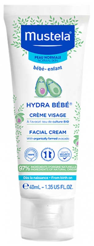 mustela hydra bebe facial cream 40ml