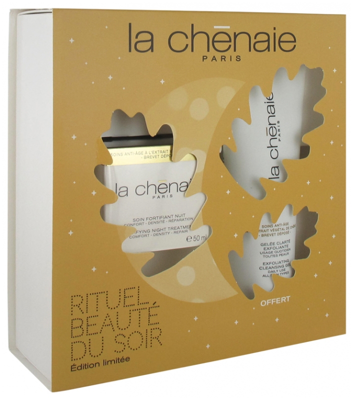 La Chenaie Coffret Rituel Beaute Du Soir Soin Fortifiant Nuit 50 Ml Gelee Clarte Exfoliante