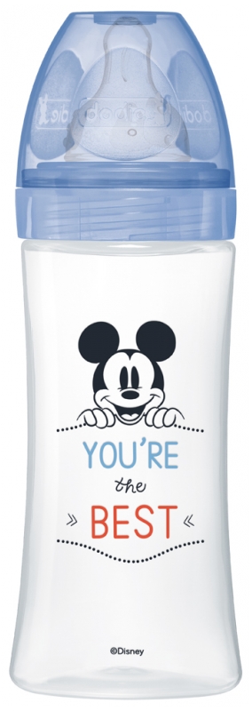 Dodie Disney Baby Biberon Anti Colique Tetine Ronde 3 Vitesses 330 Ml 6 Mois Et