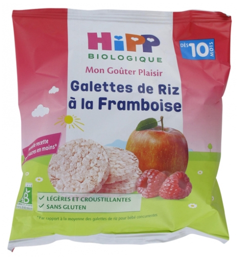 Hipp My Pleasure Snack Rice Cakes Raspberry From 10 Months Organic 30g