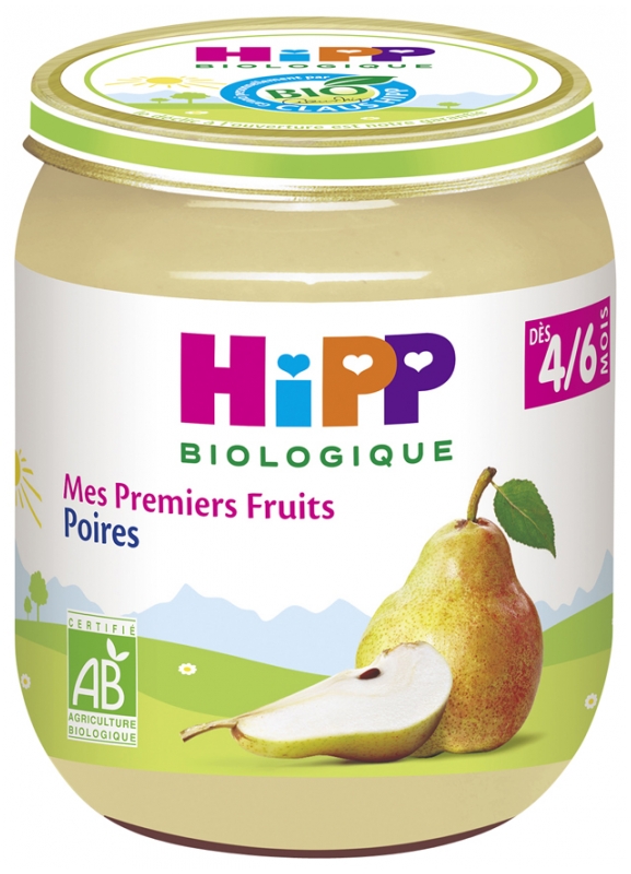 HiPP My First Fruits Pears From 4/6 Months Organic 125g