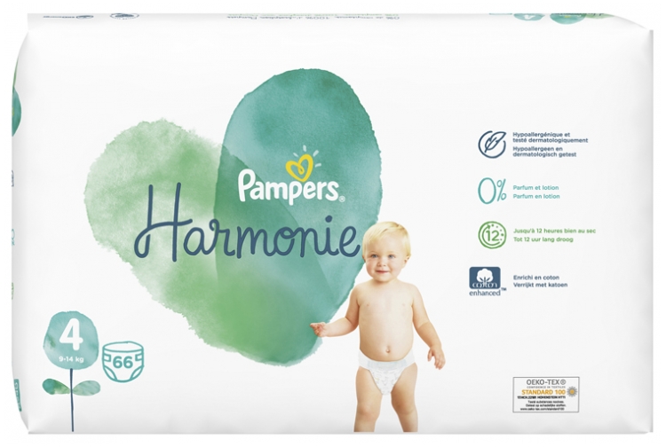 Pampers Harmonie 66 Couches Taille 4 9 14 Kg