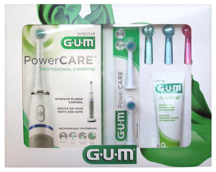 Gum Power Care Brosse A Dents Electrique Rechargeable Accessoires
