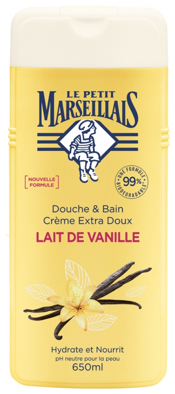 Le Petit Marseillais Douche Bain Crème Extra Doux Lait de Vanille ml