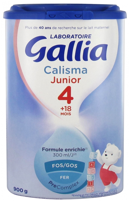 Gallia Calisma Junior 4eme Age 18 Mois 900 G