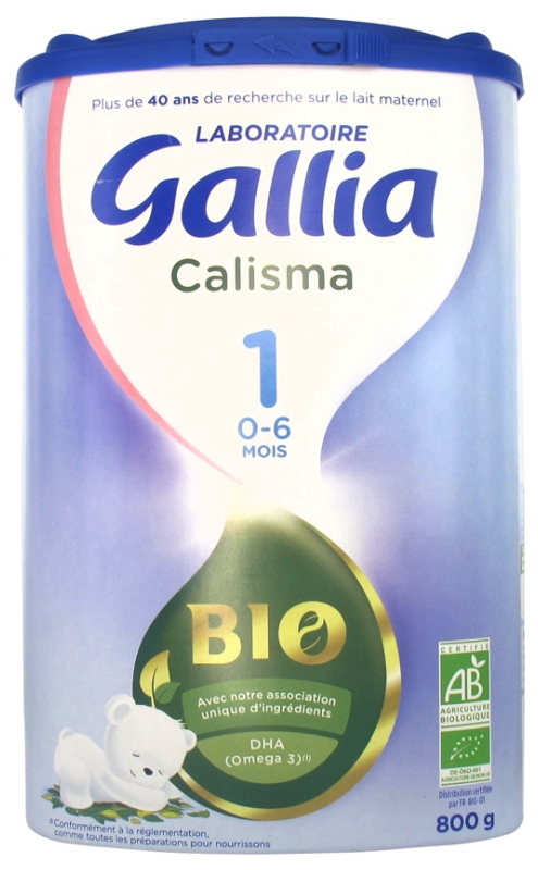 Gallia Calisma 1st Age 0 6 Months Organic 800 G