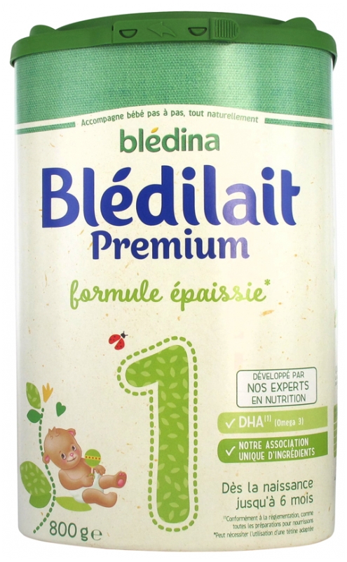 Bledina Bledilait Premium 1er Age Formule Epaissie Des La Naissance Et Jusqu A 6 Mois 800