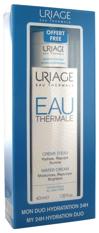 Uriage Light Water Cream 40 ml + Water Sleeping Mask 15 ml Offered