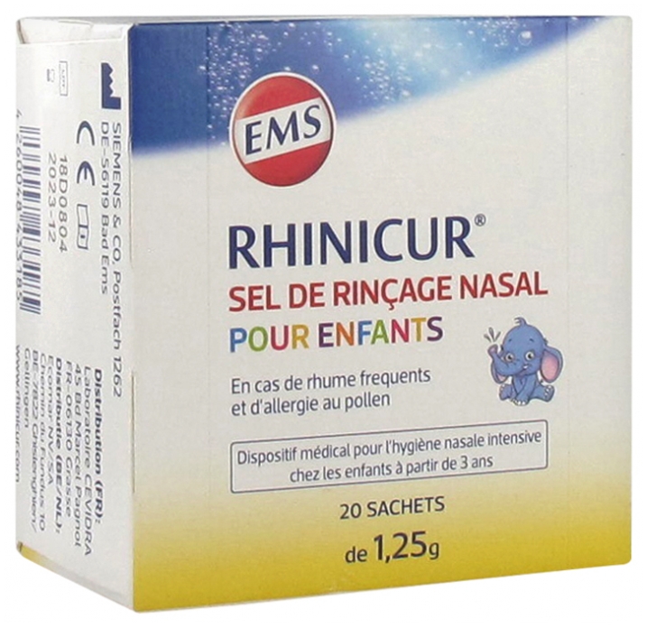 Rhinicur Sel De Rincage Nasal Pour Enfants Sachets