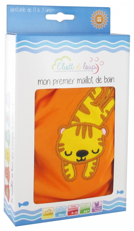 Eliott Et Loup Maillot De Bain Couche Version Tigre