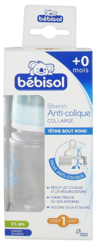 Bebisol Biberon Anti Colique 1 Ml 0 Mois Debit 1