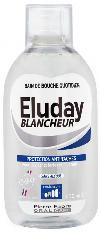 Pierre Fabre Oral Care Eluday Blancheur Bain De Bouche Quotidien 500 Ml