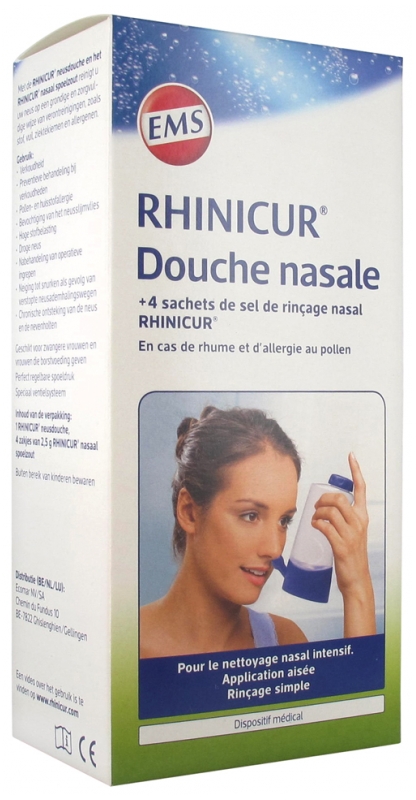 Rhinicur Douche Nasale Sel De Rincage Nasal 4 Sachets