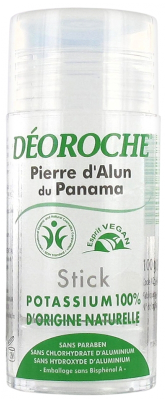 Déoroche Deodorant-Stick Aus Alaunstein – 100% Natürliches Kalium, 100 G, Ohne Aluminium, 24h Schutz