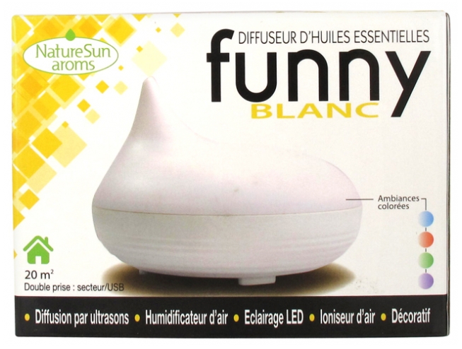 NatureSun Aroms Diffuseur d'Huiles Essentielles Funny  Couleur  Blanc