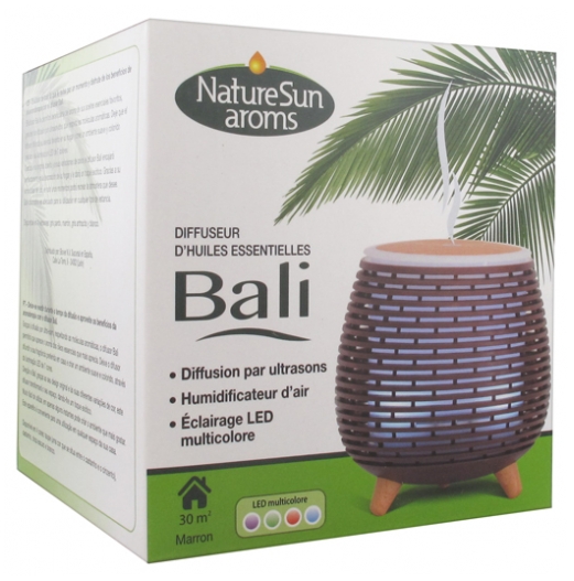 NatureSun Aroms Diffuseur d'Huiles Essentielles Bali  Couleur  Marron