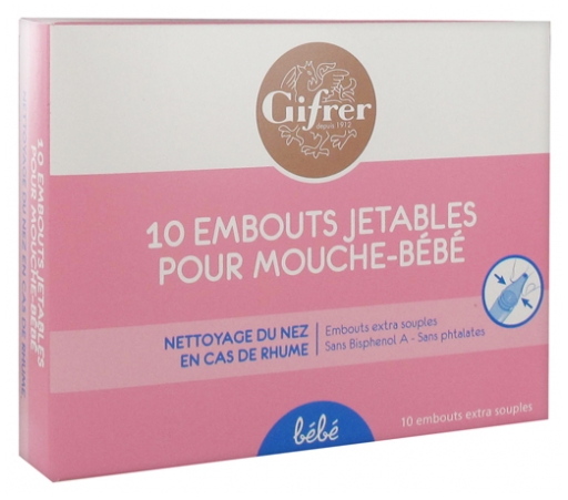 Gifrer 10 Disposable Ends For Baby Nose Blower