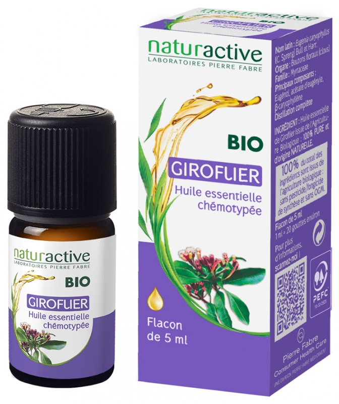 Naturactive Organic Essential Oil Clove (Eugenia caryophyllus) 5ml