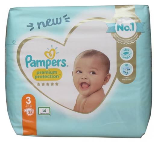 Pampers Premium Protection 28 Couches Taille 3 6 10 Kg