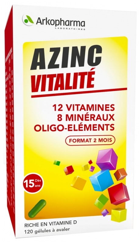 Arkopharma Azinc Vitalité 120 Gélules