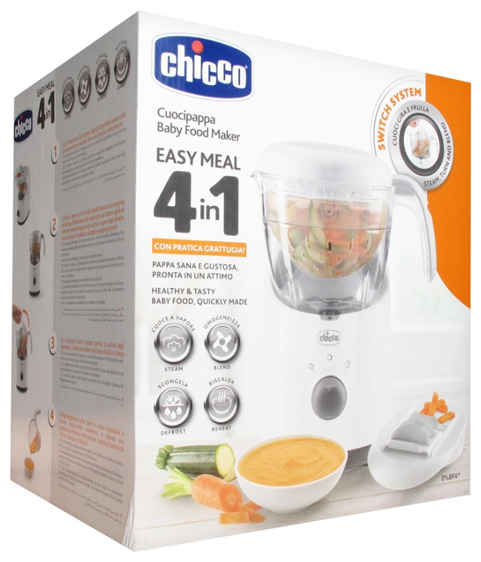 Chicco Easy Meal 4en1 Robot Cuiseur Vapeur Mixeur