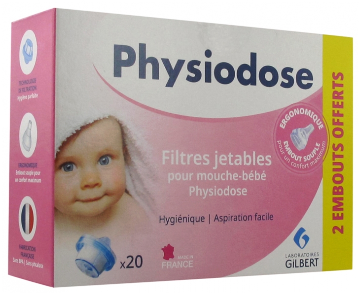 Gilbert Physiodose Filtres Jetables Pour Mouche Bebe