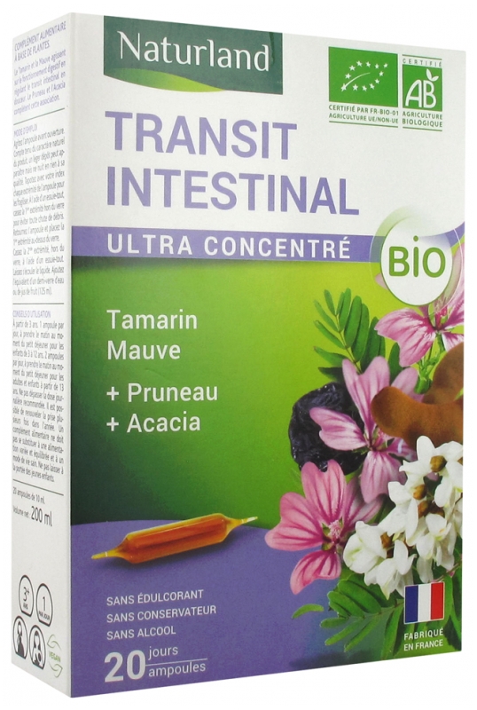 Naturland Transit Intestinal Bio Ampoules Buvables De 10 Ml