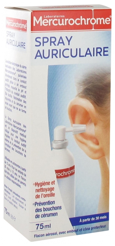 Mercurochrome Spray Auriculaire 75 Ml