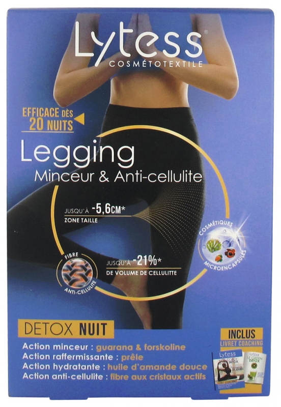 Lytess Cosm totextile Legging Slimming Cellulite Reducing Detox Night 