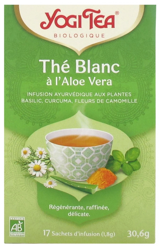 Yogi Tea Weißer Tee mit Aloe Vera Bio 17 Beutel