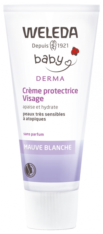 Weleda Baby Derma Protectrice Visage A La Mauve Blanche 50 Ml