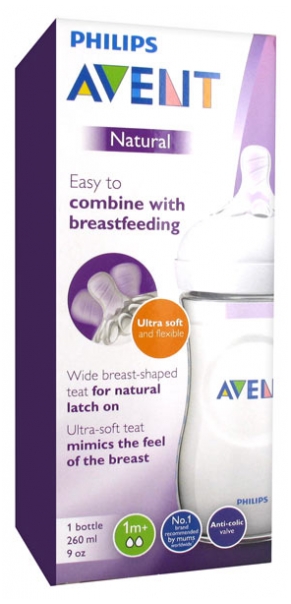 Avent Natural Biberon 260 Ml 1 Mois Et