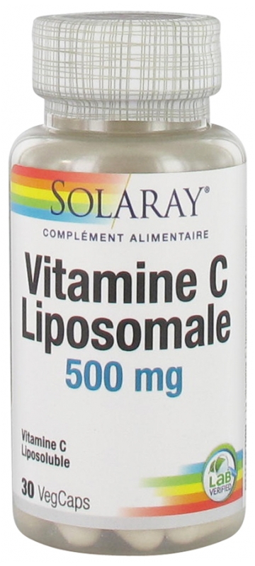 Solaray Liposomal Vitamin C 500mg 30 Vegetable Capsules