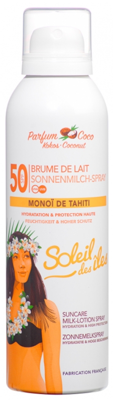 Soleil des îles Brume de Lait SPF50 Parfum Coco 150 ml