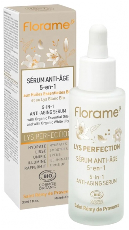 Florame Lys Perfection Sérum Anti-Âge 5en1 Bio 30 ml