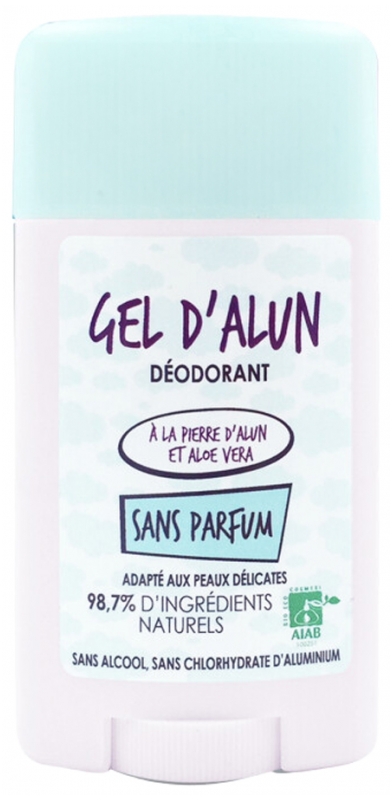 Gel d'Alun Déodorant Sans Parfum 50 ml