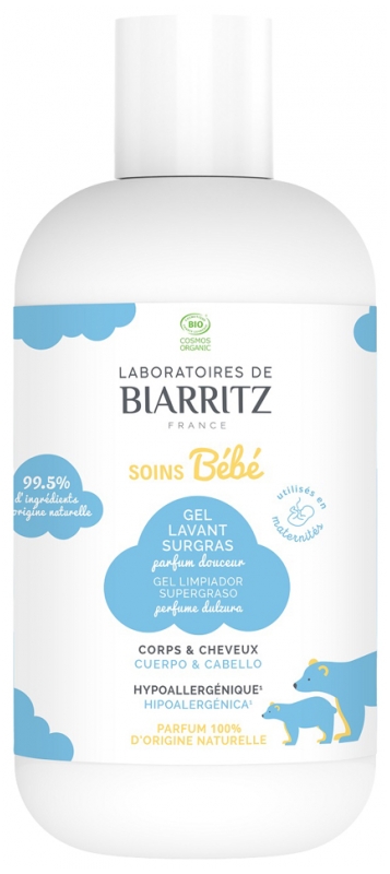 Laboratoires de Biarritz Gel Lavant Surgras Parfum Douceur Bio 200 ml