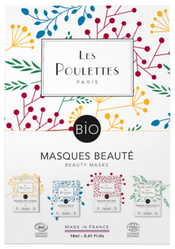 Les Poulettes Paris Coffret 4 Masques Beauté