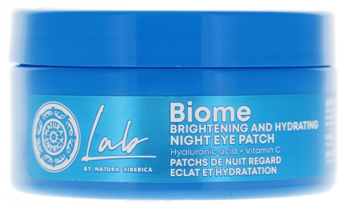 Natura Siberica Lab Biome Patchs Yeux Nuit Éclat et Hydratation 60 Patchs