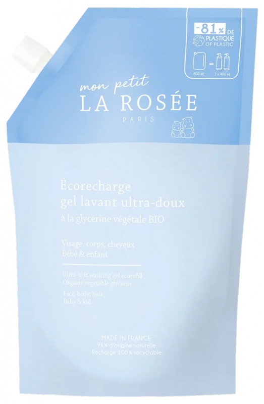 La Rosée Mon Petit Gel Lavant Ultra-Doux Éco-Recharge 800 ml